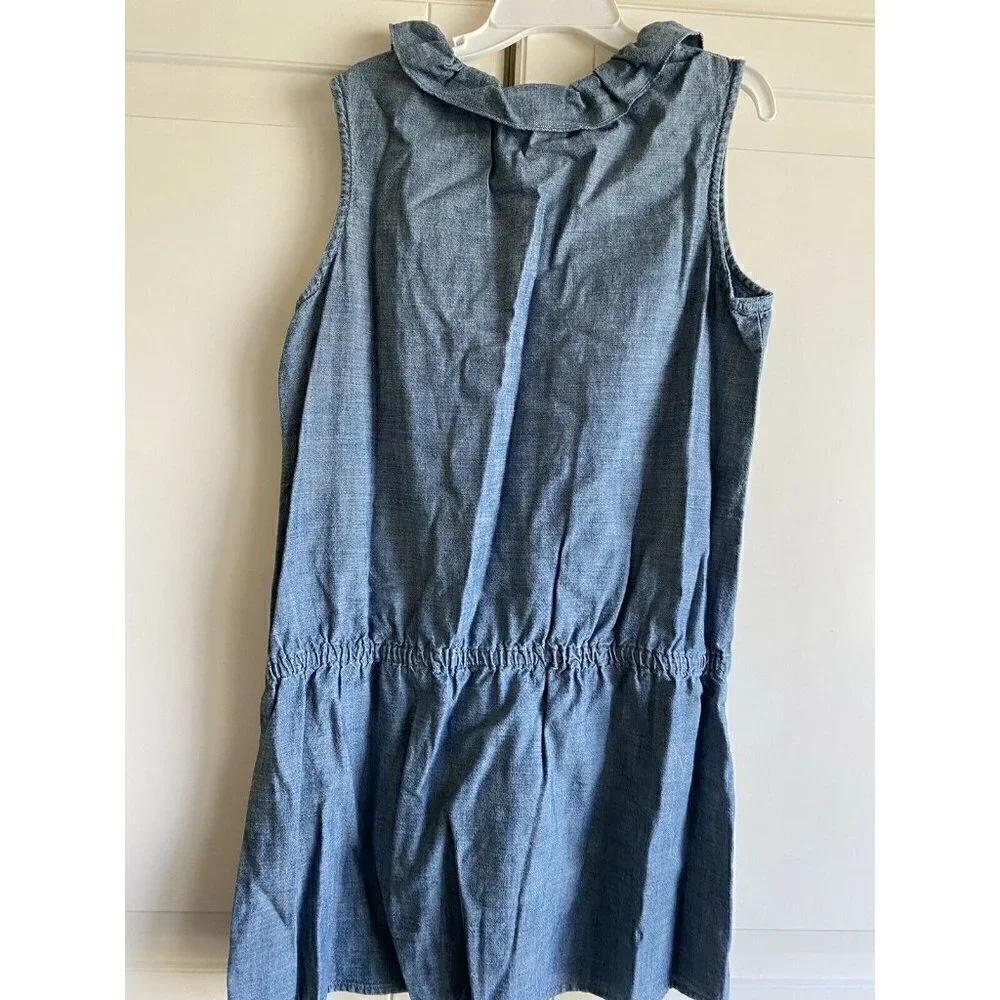 Land’s End Size 10 Girl’s‎ Chambray Blue Denim Dres